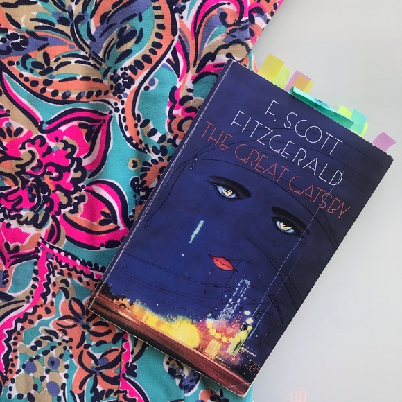 Lily Pullitzer Knit Boat Neck Blue, Hot Pink Dress - Picture 3 of 6